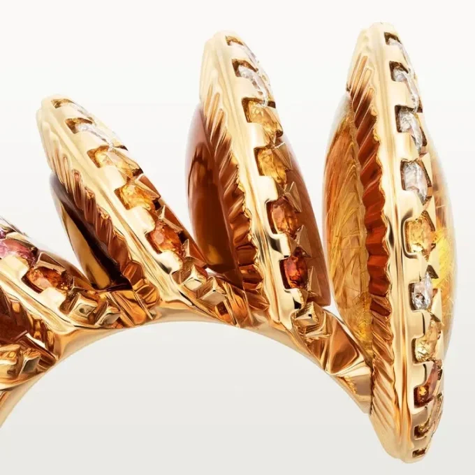 Anel Cartier Libre Polymorph, Calcedônia, Diamantes
