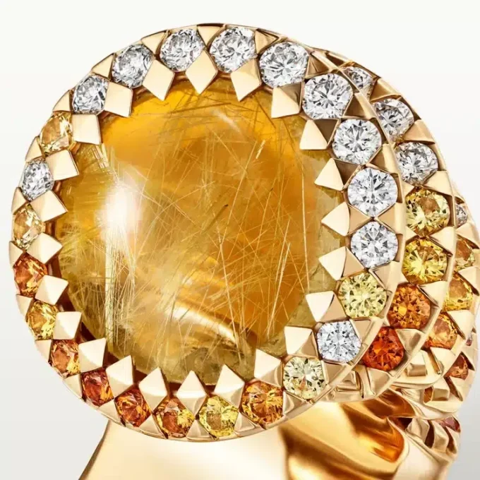 Anel Cartier Libre Polymorph, Calcedônia, Diamantes