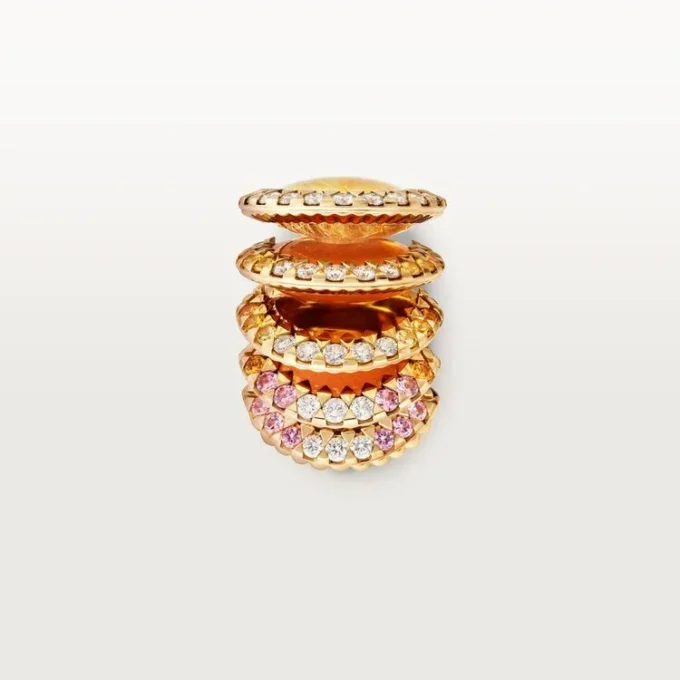 Anel Cartier Libre Polymorph, Calcedônia, Diamantes