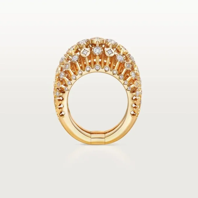 Anel Cartier Libre Polymorph, transformável, diamantes