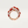Anel Cartier Libre Tressage, Coral