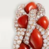 Anel Cartier Libre Tressage, Coral