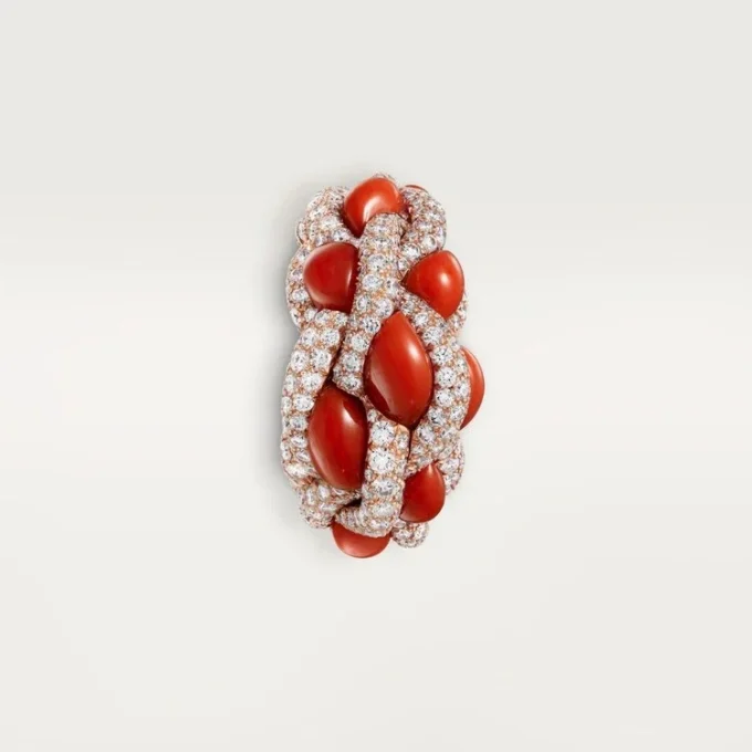 Anel Cartier Libre Tressage, Coral