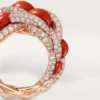 Anel Cartier Libre Tressage, Coral