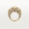 Anel Cartier Libre Tressage, Diamantes