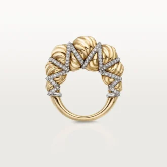Anel Cartier Libre Tressage, Diamantes