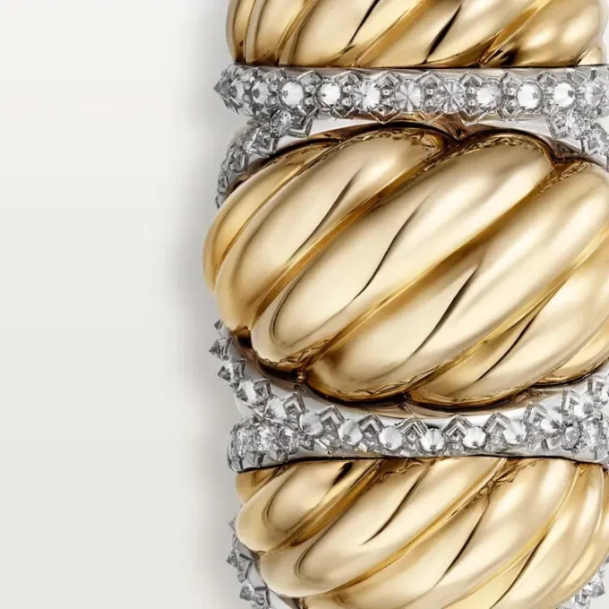 Anel Cartier Libre Tressage, Diamantes