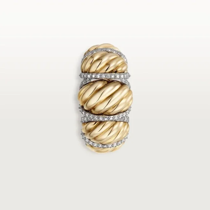 Anel Cartier Libre Tressage, Diamantes