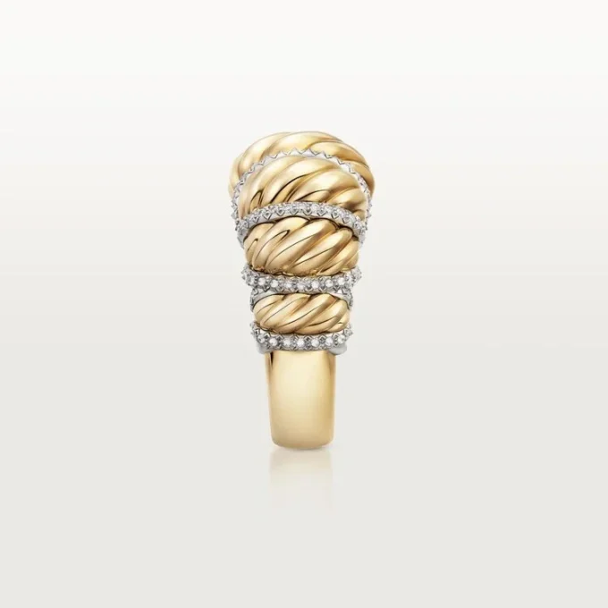 Anel Cartier Libre Tressage, Diamantes