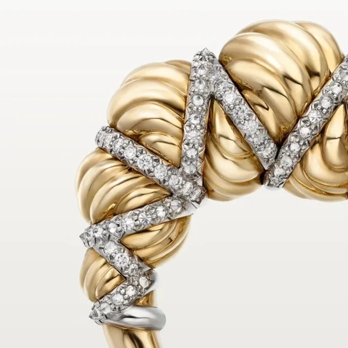 Anel Cartier Libre Tressage, Diamantes