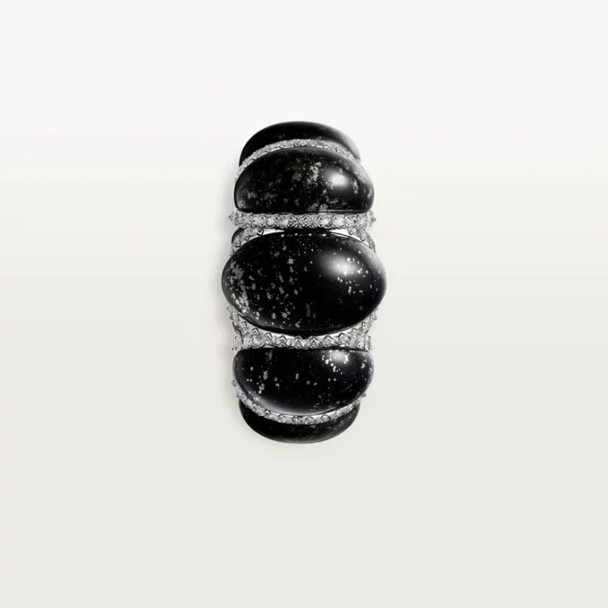 Anel Cartier Libre Tressage, Metaquartzite, Diamantes