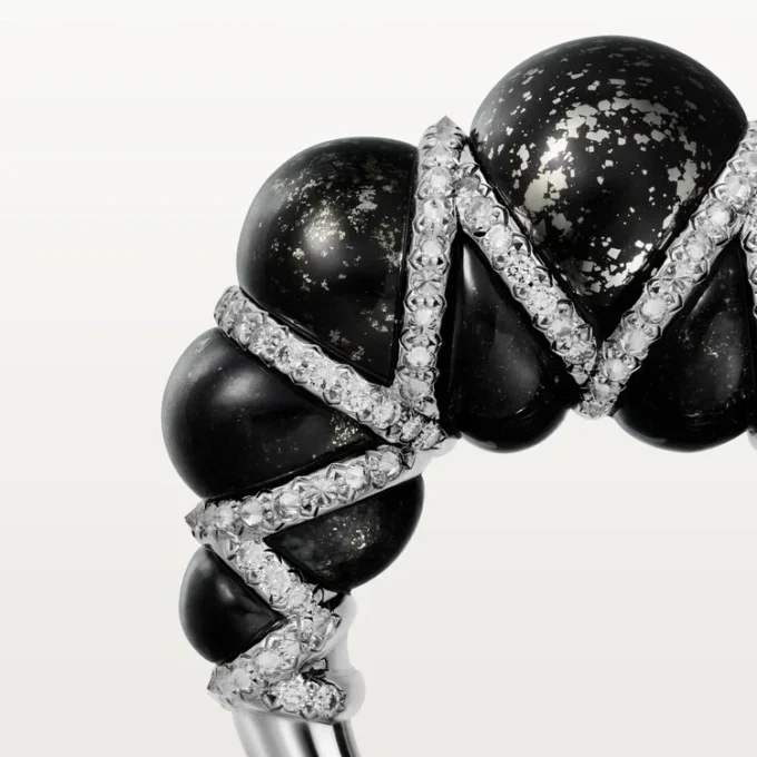 Anel Cartier Libre Tressage, Metaquartzite, Diamantes
