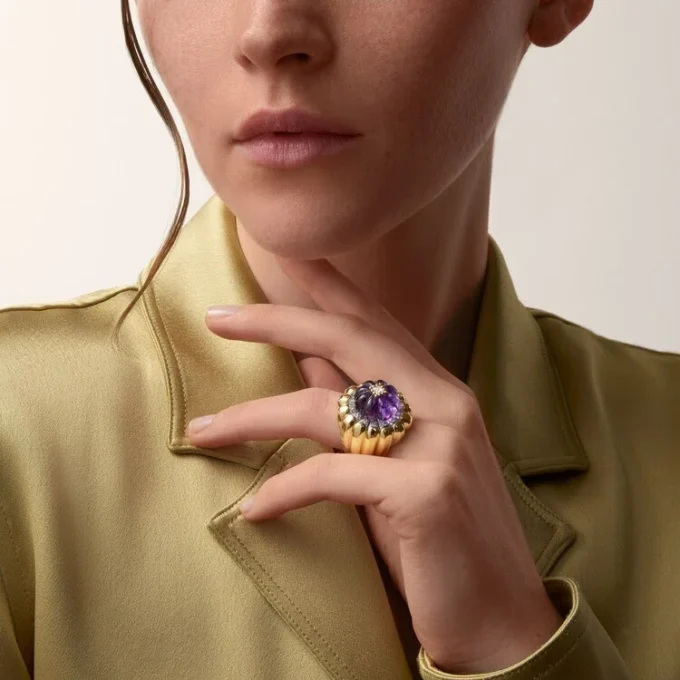 Anel Cartier Libre Tuttitutti, Ametista, Diamantes