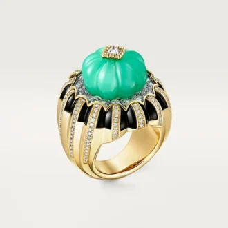 Anel Cartier Libre Tuttitutti, Crisoprase, Diamantes