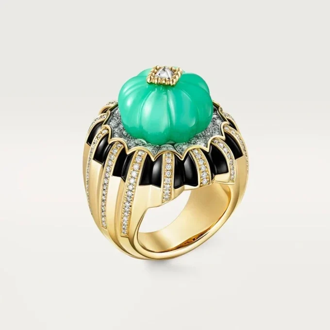 Anel Cartier Libre Tuttitutti, Crisoprase, Diamantes