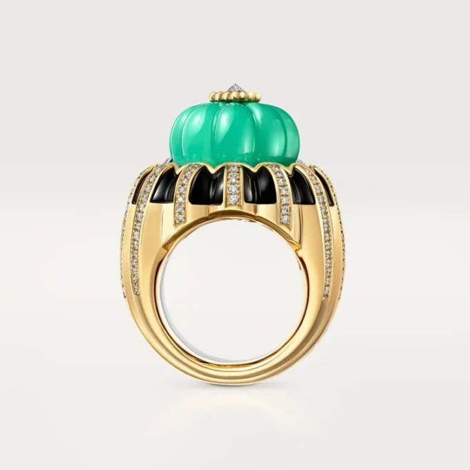Anel Cartier Libre Tuttitutti, Crisoprase, Diamantes