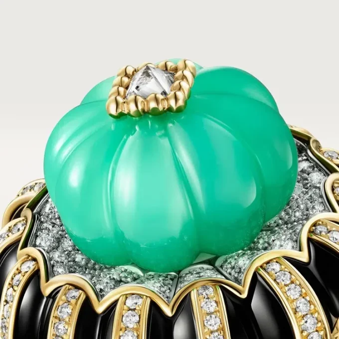 Anel Cartier Libre Tuttitutti, Crisoprase, Diamantes