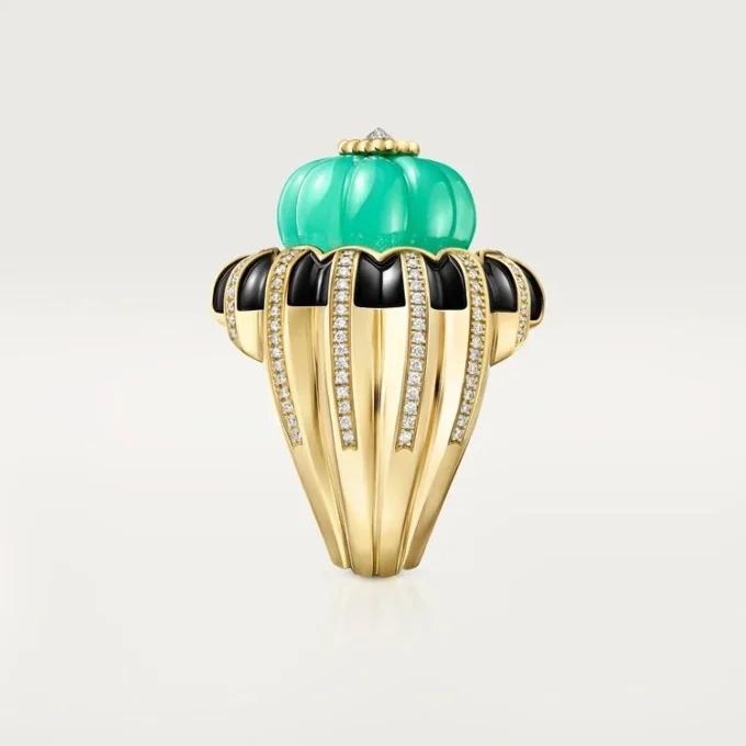 Anel Cartier Libre Tuttitutti, Crisoprase, Diamantes