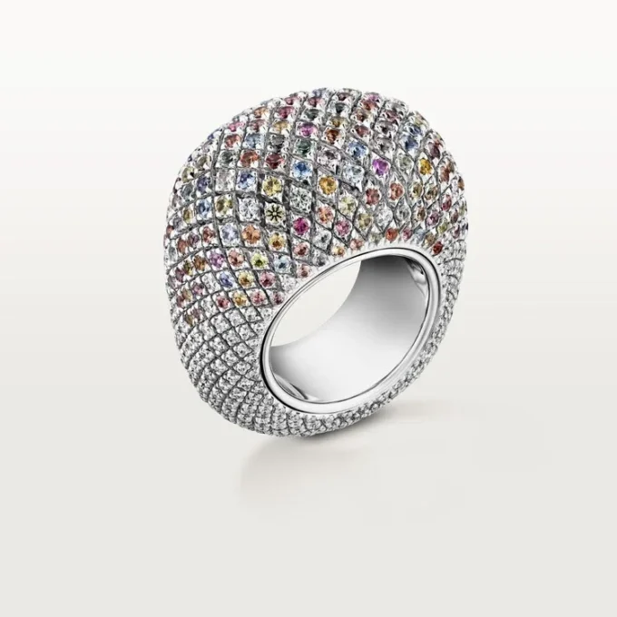 Anel Cartier Libre Tuttitutti, safiras Umba, diamantes
