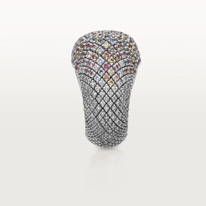 Anel Cartier Libre Tuttitutti, safiras Umba, diamantes