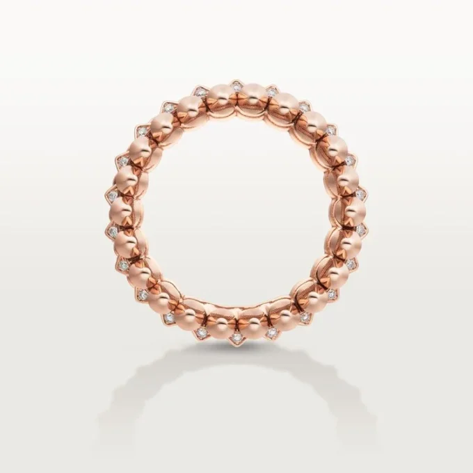 Anel Clash De Cartier, Dupla Fila, Pavé
