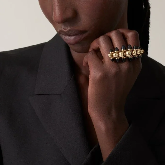 Anel Clash De Cartier, Modelo Extragrande, Ônix