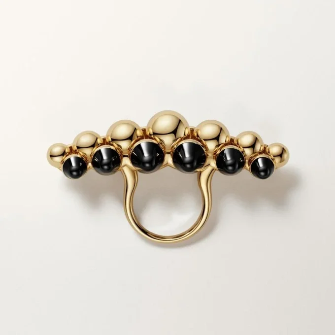 Anel Clash De Cartier, Modelo Extragrande, Ônix
