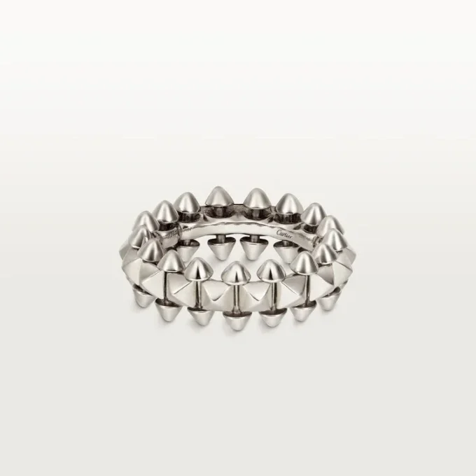 Anel Clash De Cartier Modelo Médio – Ouro Branco – Cartier