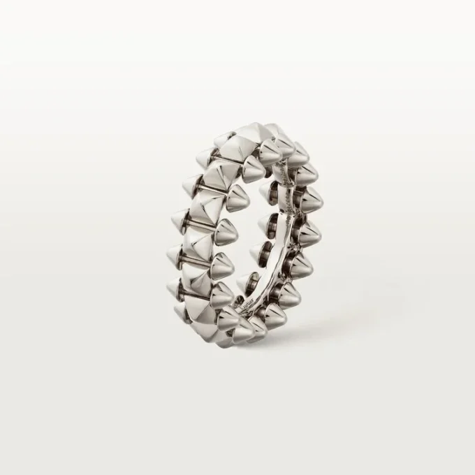 Anel Clash De Cartier Modelo Médio – Ouro Branco – Cartier