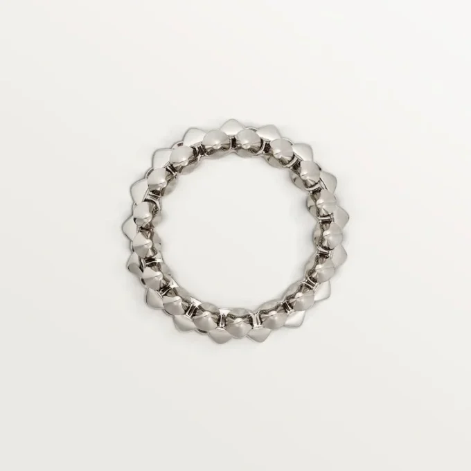 Anel Clash De Cartier Modelo Médio – Ouro Branco – Cartier