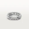 Anel Clash De Cartier Modelo Pequeno – Ouro Branco – Cartier