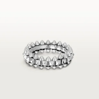 Anel Clash De Cartier Modelo Pequeno – Ouro Branco – Cartier