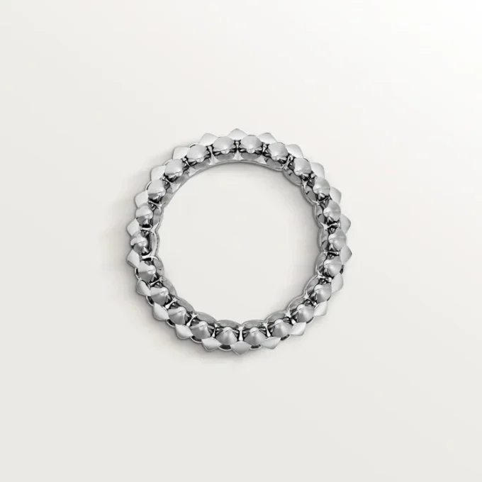 Anel Clash De Cartier Modelo Pequeno – Ouro Branco – Cartier