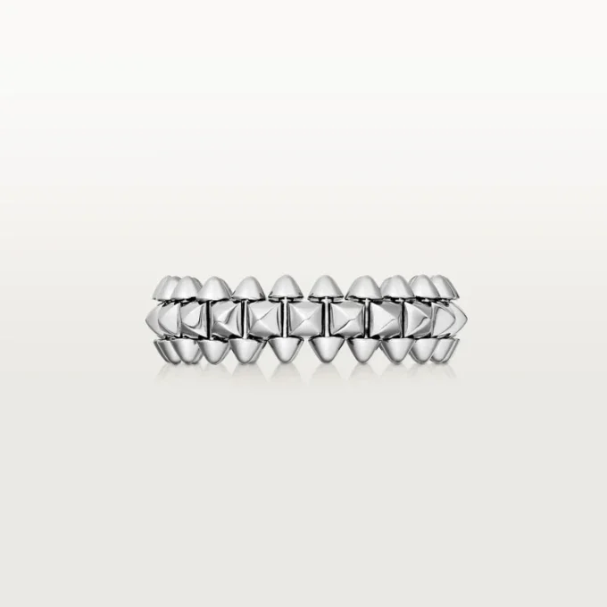 Anel Clash De Cartier Modelo Pequeno – Ouro Branco – Cartier