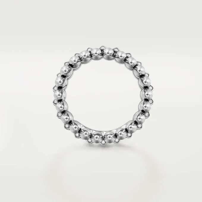 Anel Clash De Cartier, modelo pequeno, pavé