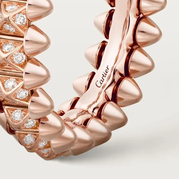 Anel Clash De Cartier, modelo pequeno, pavé