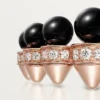Anel Clash De Cartier, Ônix, Modelo Extragrande, Diamantes