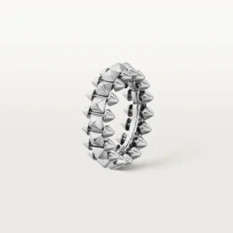 Anel Clash De Cartier – Ouro Branco, Modelo Médio | Cartier Us
