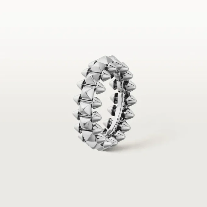 Anel Clash De Cartier – Ouro Branco, Modelo Médio | Cartier Us