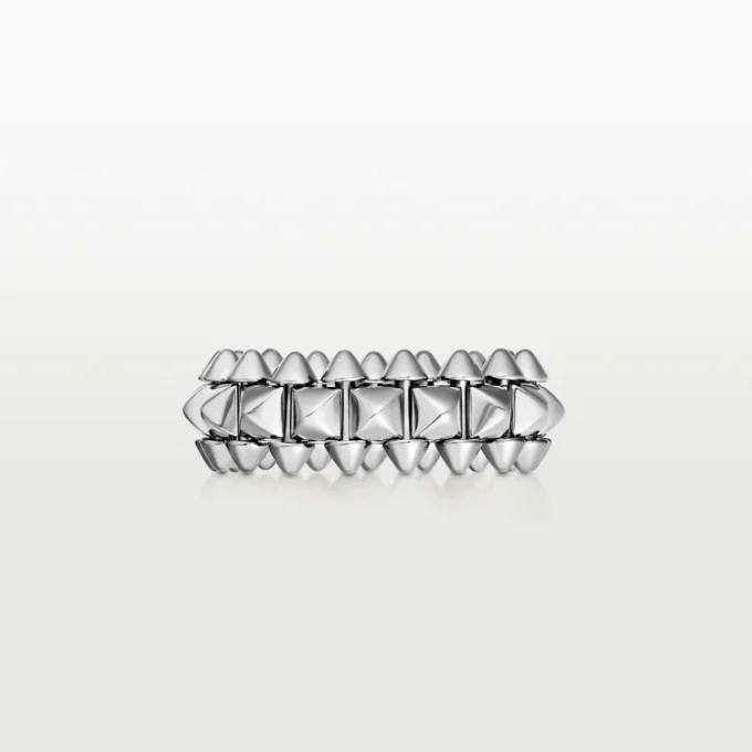 Anel Clash De Cartier – Ouro Branco, Modelo Médio | Cartier Us