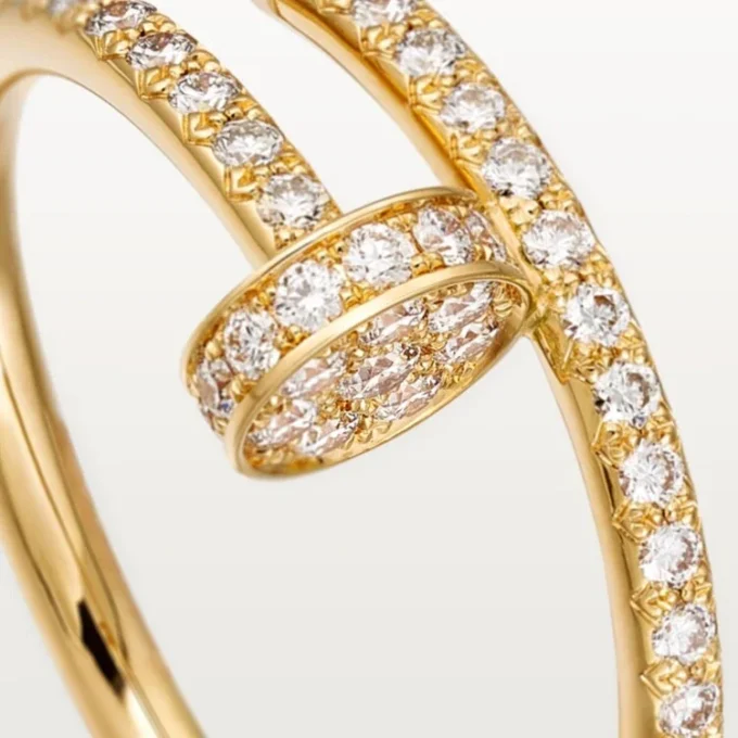 Anel de diamantes Juste Un Clou, ouro amarelo | Cartier EUA