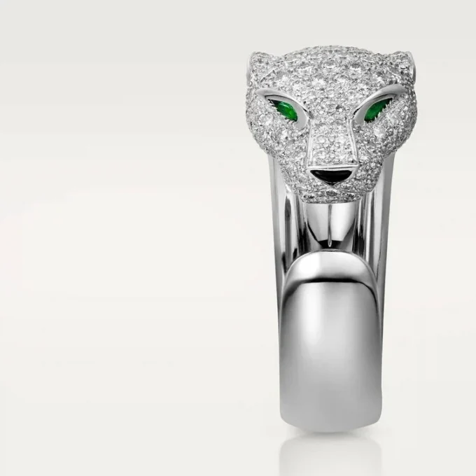 Anel de diamantes Panthere de Cartier, ouro branco | Cartier EUA