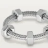 Anel Ecrou De Cartier – Ouro Branco – Cartier