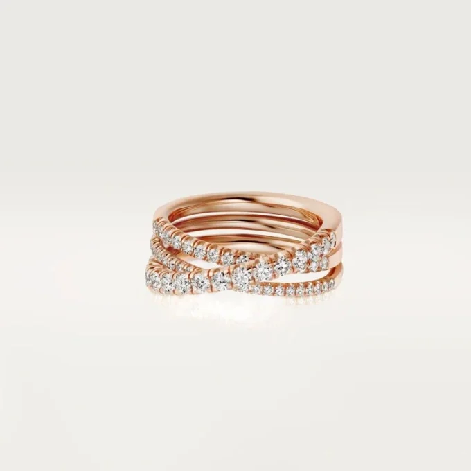 Anel Etincelle De Cartier – Ouro rosa, diamantes – Cartier