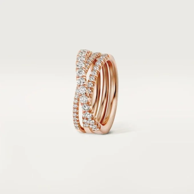 Anel Etincelle De Cartier – Ouro rosa, diamantes – Cartier