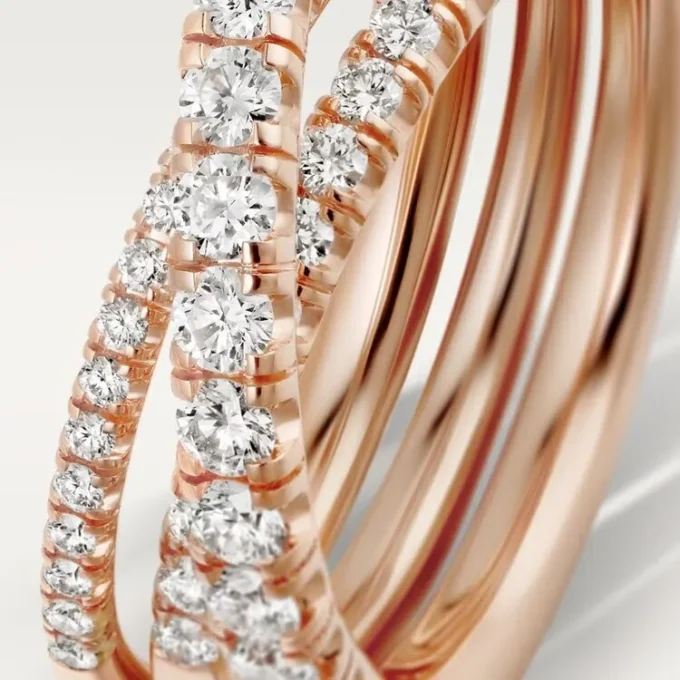 Anel Etincelle De Cartier – Ouro rosa, diamantes – Cartier