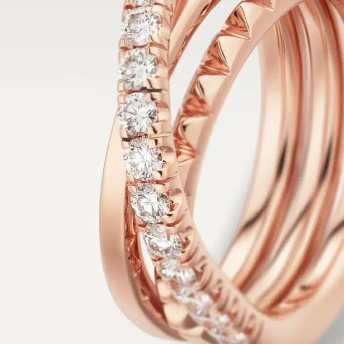 Anel Etincelle De Cartier – Ouro rosa, diamantes – Cartier