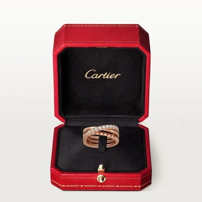 Anel Etincelle De Cartier – Ouro rosa, diamantes – Cartier