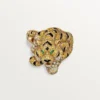 Anel Faune Et Flore De Cartier, diamantes amarelos, laranja e castanhos, pavé