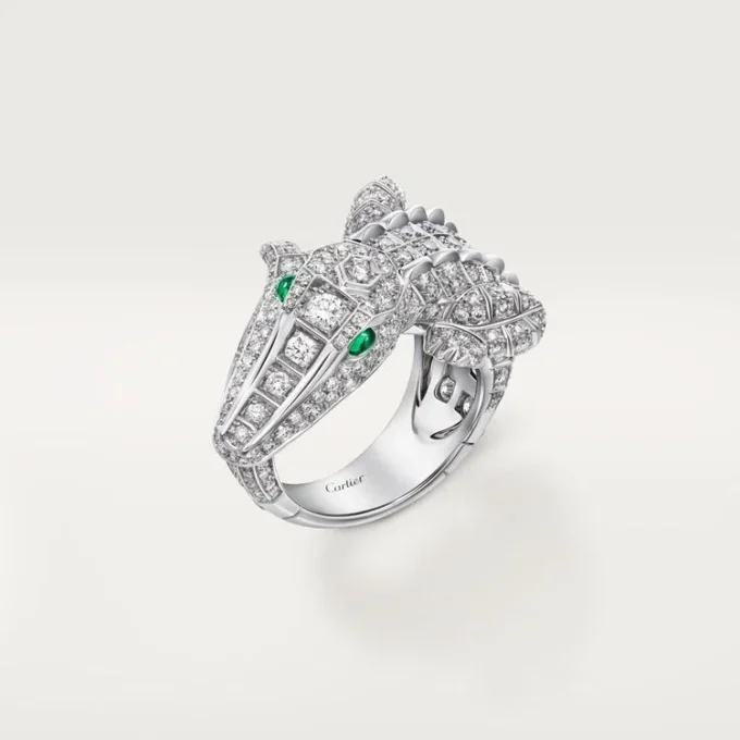 Anel Faune Et Flore De Cartier, pavé
